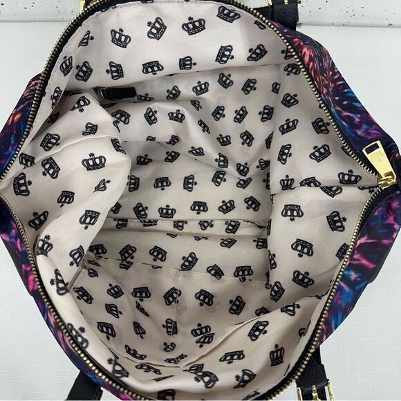 Juicy Couture Pink Purple Turquoise Tote Bag with Gold Hardware - Picture 14 of 14